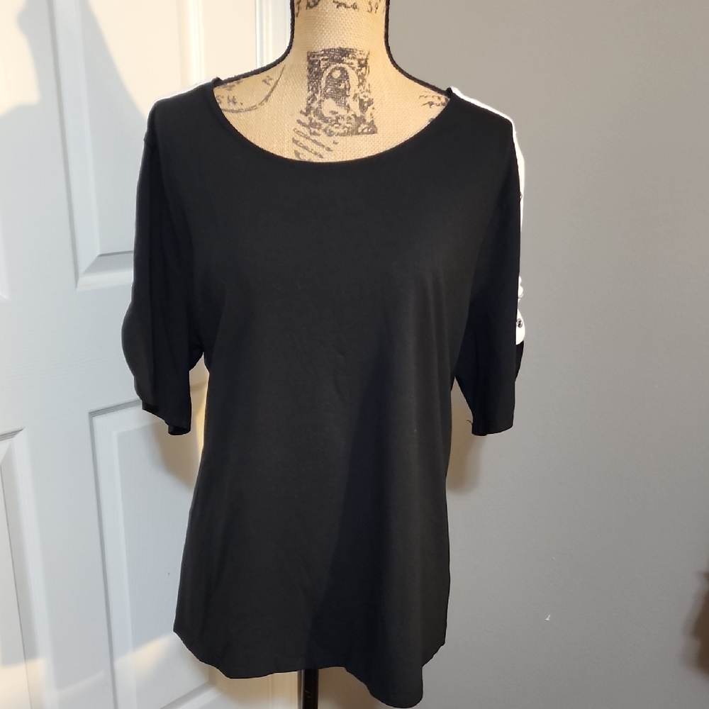 Calvin Klein Black Short Sleeve Top